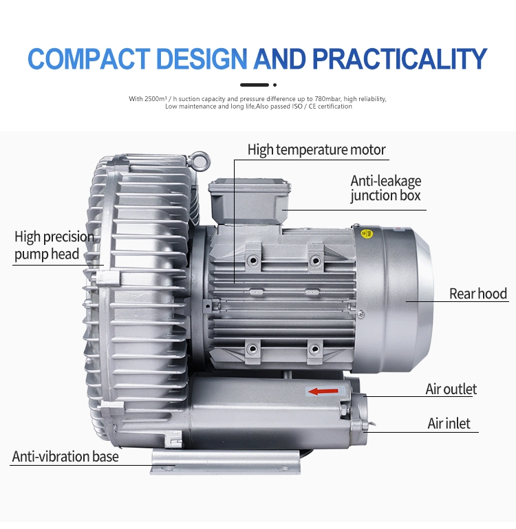 Environmental Engineering Electric Industrial Side Channel Air Blower